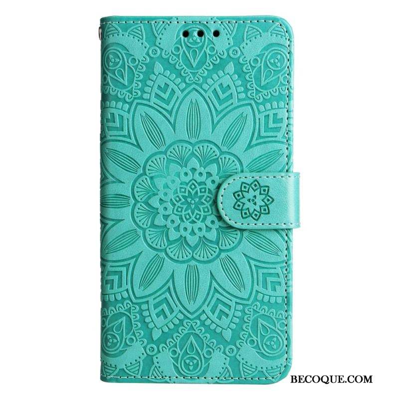 Housse Xiaomi 13 Pro Mandala Soleil avec Lanière