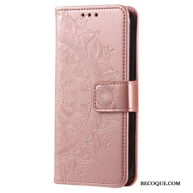 Housse Xiaomi 13 Pro Mandala Soleil avec Lanière