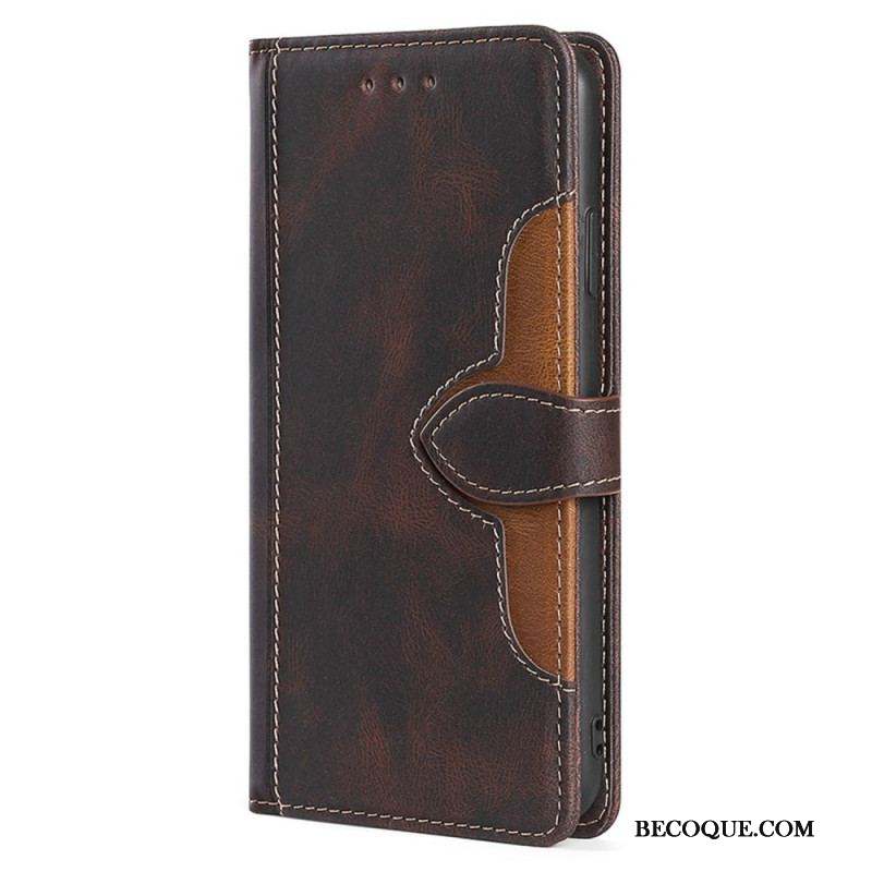 Housse Xiaomi 13 Simili Cuir Bicolore Stylish