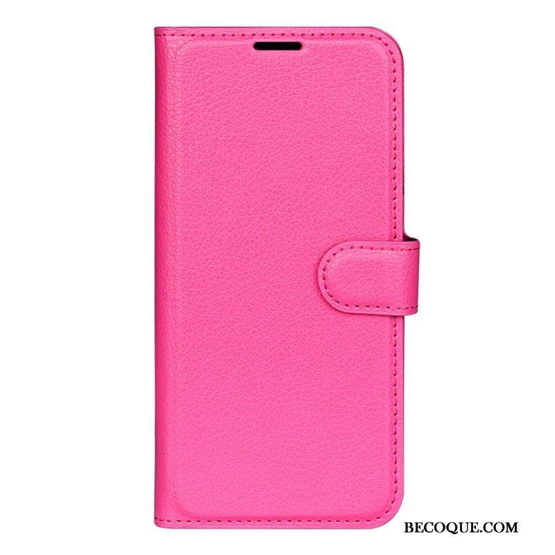 Housse Xiaomi 13 Simili Cuir Litchi Classique