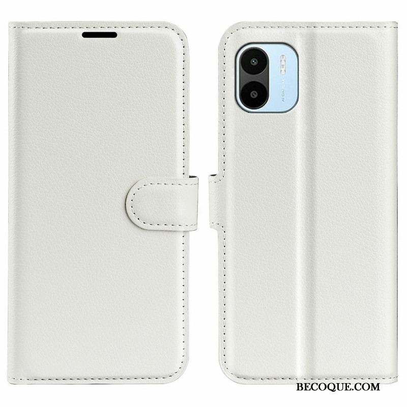 Housse Xiaomi Redmi A1 Classique Effet Cuir Litchi