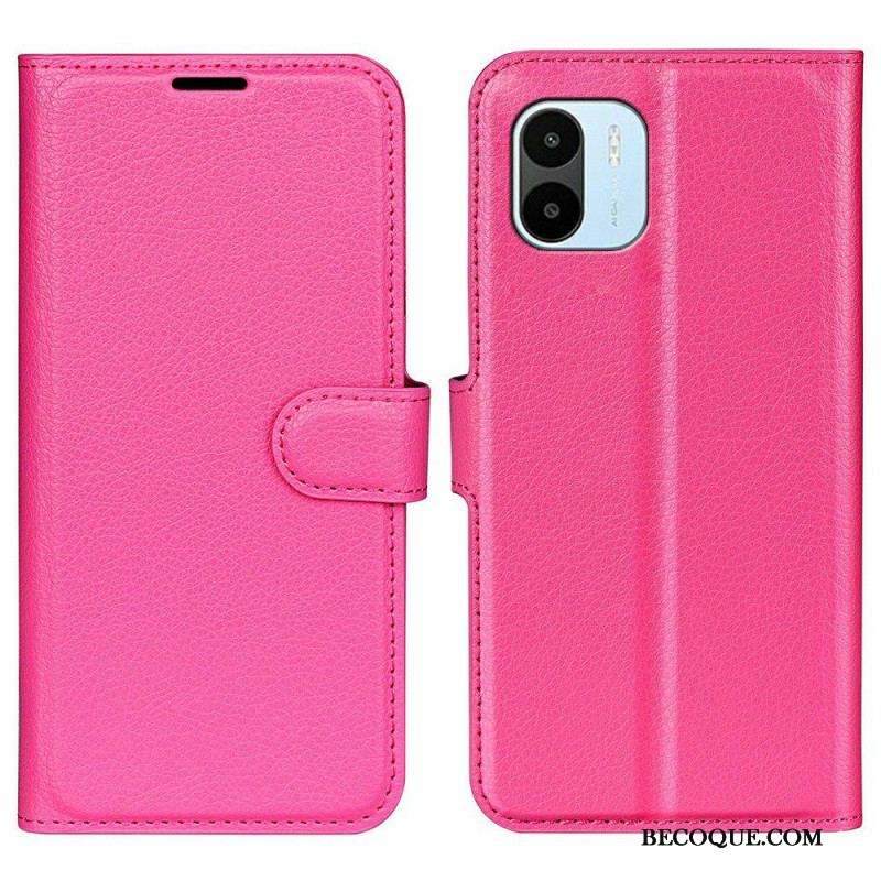 Housse Xiaomi Redmi A1 Classique Effet Cuir Litchi