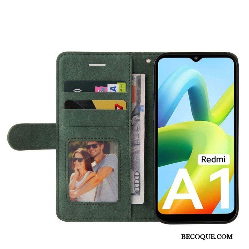 Housse Xiaomi Redmi A1 Simili Cuir Bicolore Signature