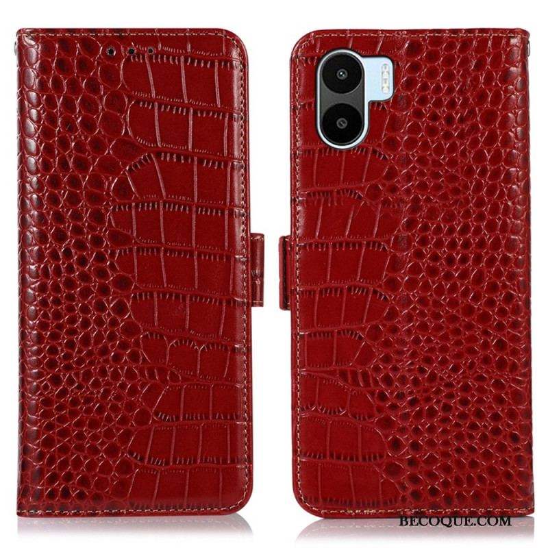 Housse Xiaomi Redmi A1 Style Crocodile RFID