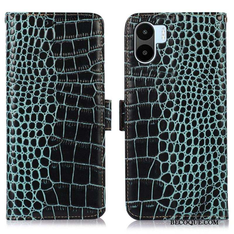 Housse Xiaomi Redmi A1 Style Crocodile RFID