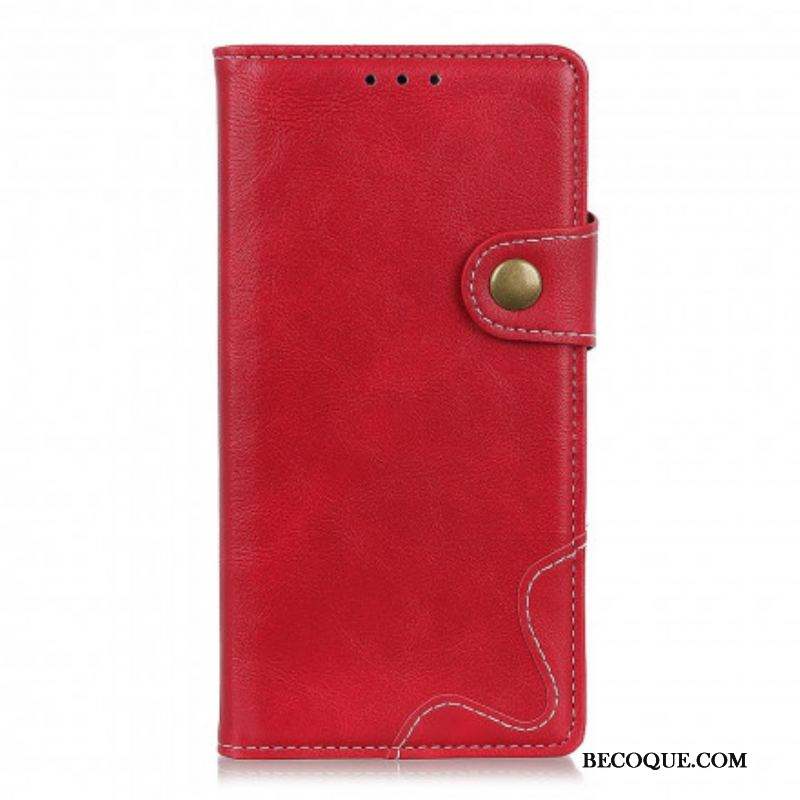 Housse Xiaomi Redmi Note 10 Pro Artistique Couture Bouton
