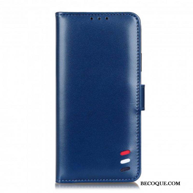 Housse Xiaomi Redmi Note 10 Pro Effet Cuir Tricolore