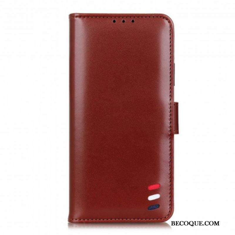 Housse Xiaomi Redmi Note 10 Pro Effet Cuir Tricolore