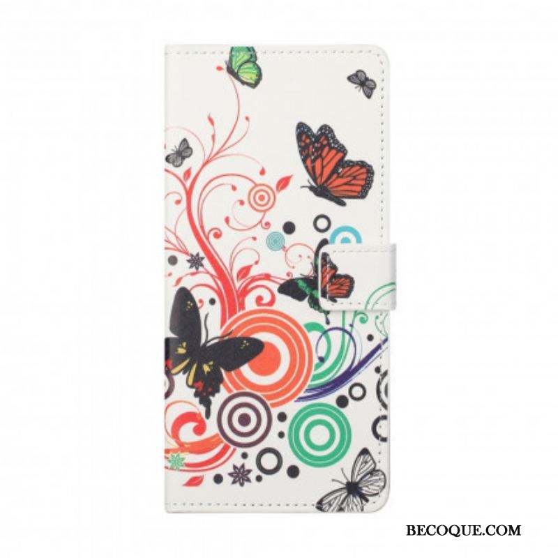 Housse Xiaomi Redmi Note 10 Pro Papillons et Fleurs