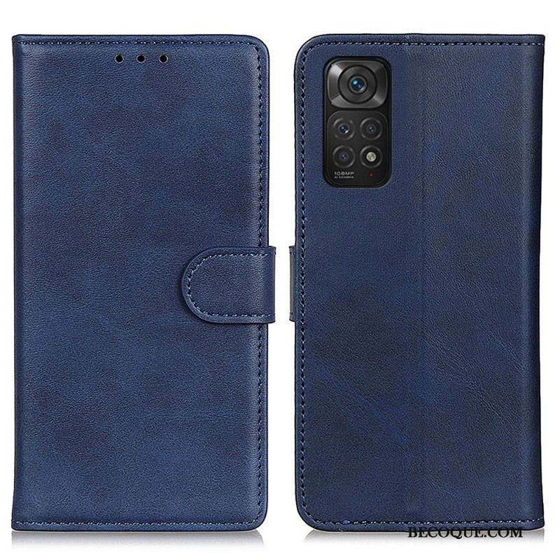 Housse Xiaomi Redmi Note 11 / 11s Effet Cuir Mat Rétro