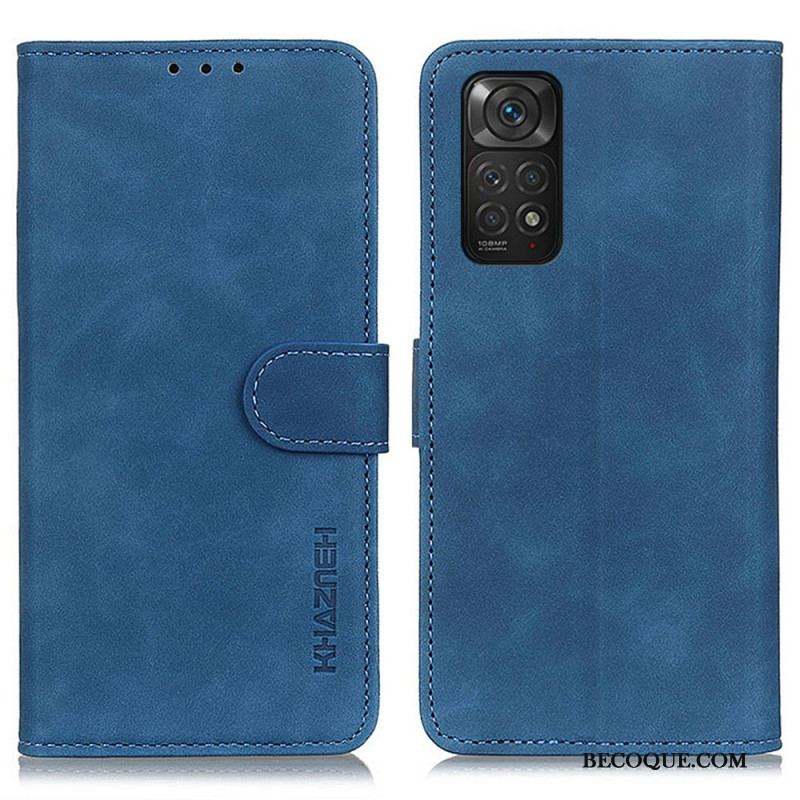 Housse Xiaomi Redmi Note 11 / 11s Effet Cuir Vintage KHAZNEH