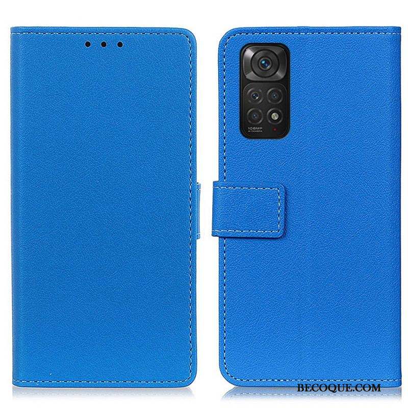 Housse Xiaomi Redmi Note 11 / 11s Simili Cuir Litchi Premium