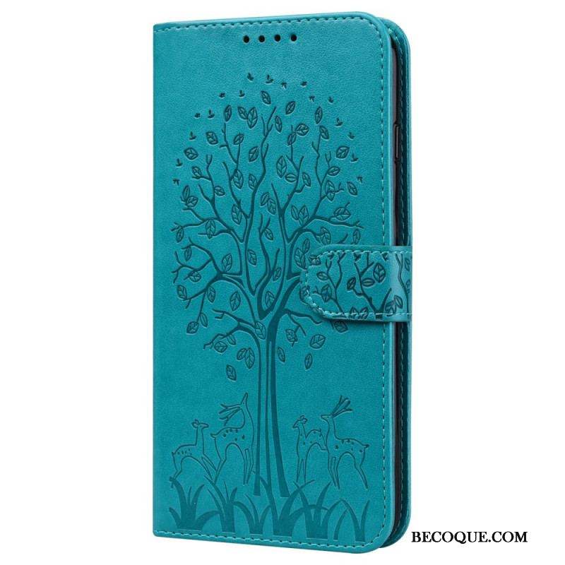 Housse Xiaomi Redmi Note 11 Pro / Note 11 Pro 5G Arbre et Cerfs