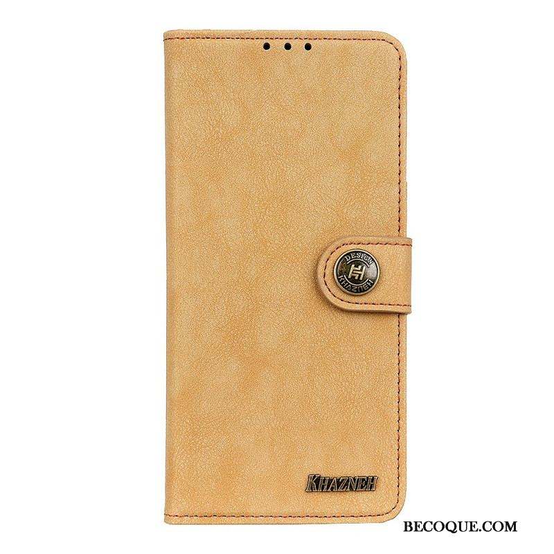 Housse Xiaomi Redmi Note 11 Pro Plus 5G Cuir Fendu Rétro KHAZNEH