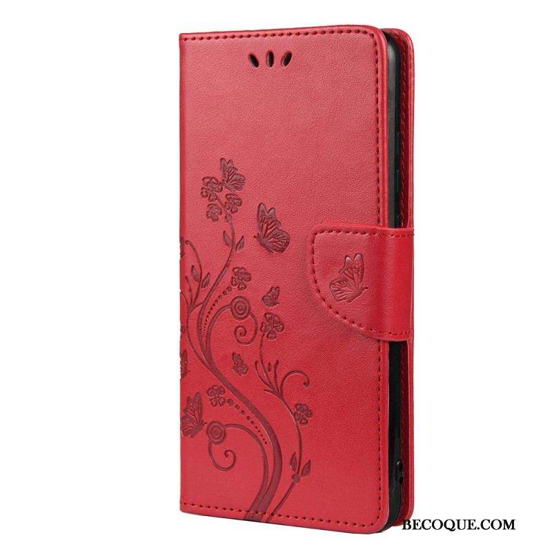 Housse Xiaomi Redmi Note 11 Pro Plus 5G Papillons et Fleurs