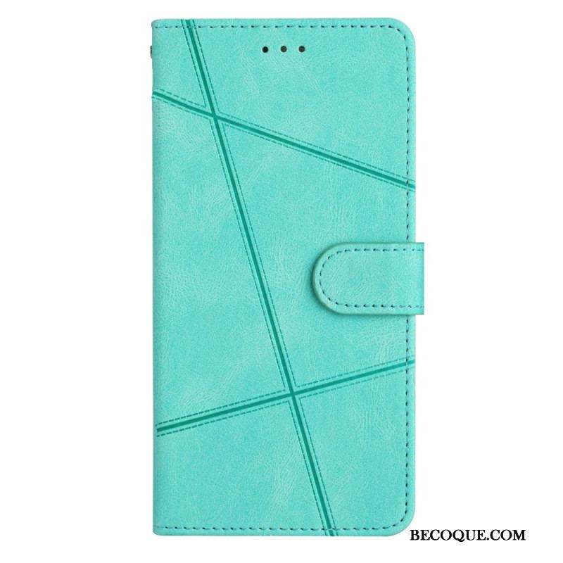 Housse Xiaomi Redmi Note 12 4G Géométrique à Lanière
