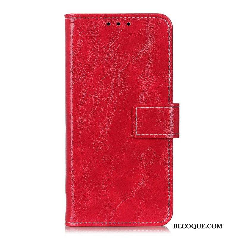 Housse Xiaomi Redmi Note 12 4G Vernie avec Coutures Apparentes