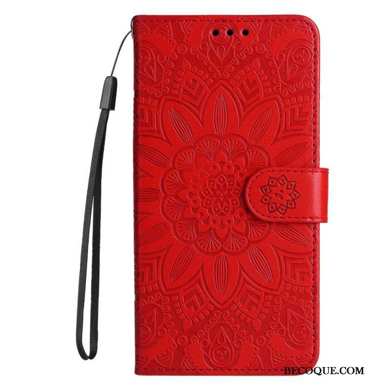 Housse Xiaomi Redmi Note 12/Poco X5 5G Déco Mandala à Lanière