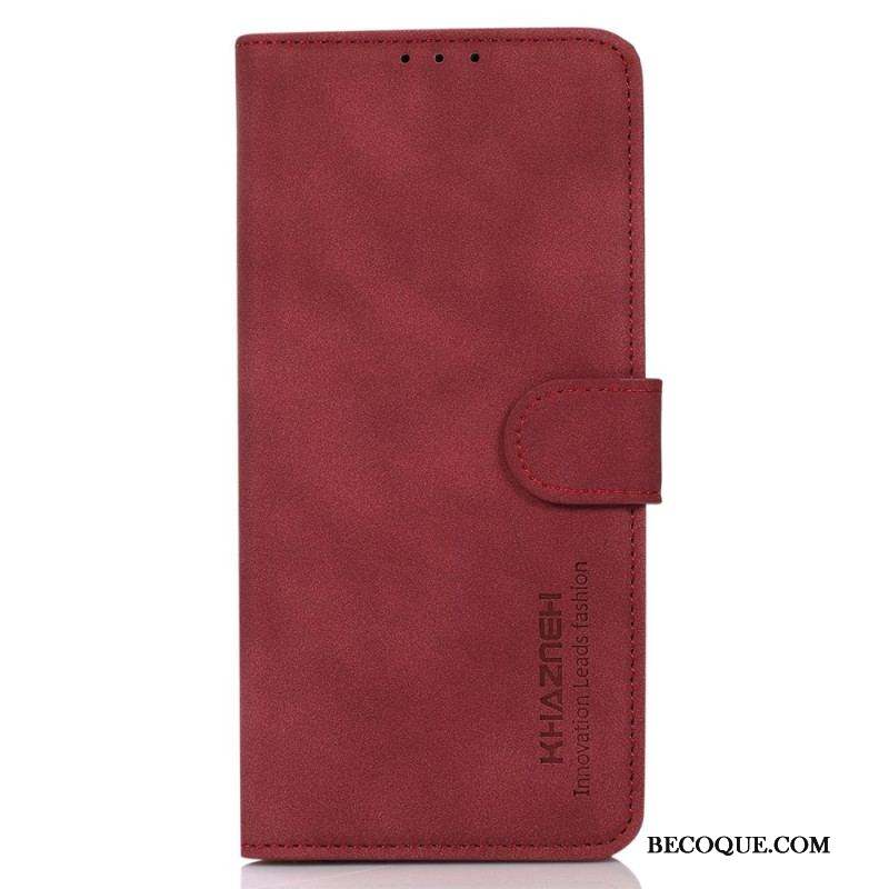 Housse Xiaomi Redmi Note 12/Poco X5 5G Effet Cuir Fashion KHAZNEH