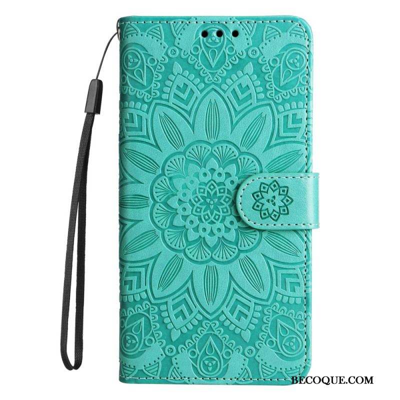 Housse Xiaomi Redmi Note 12 Pro Plus Déco Mandala à Lanière