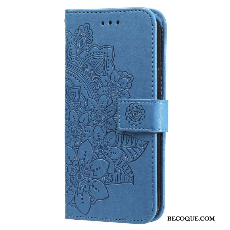 Housse Xiaomi Redmi Note 12 Pro Plus Fleur Mandala à Lanière