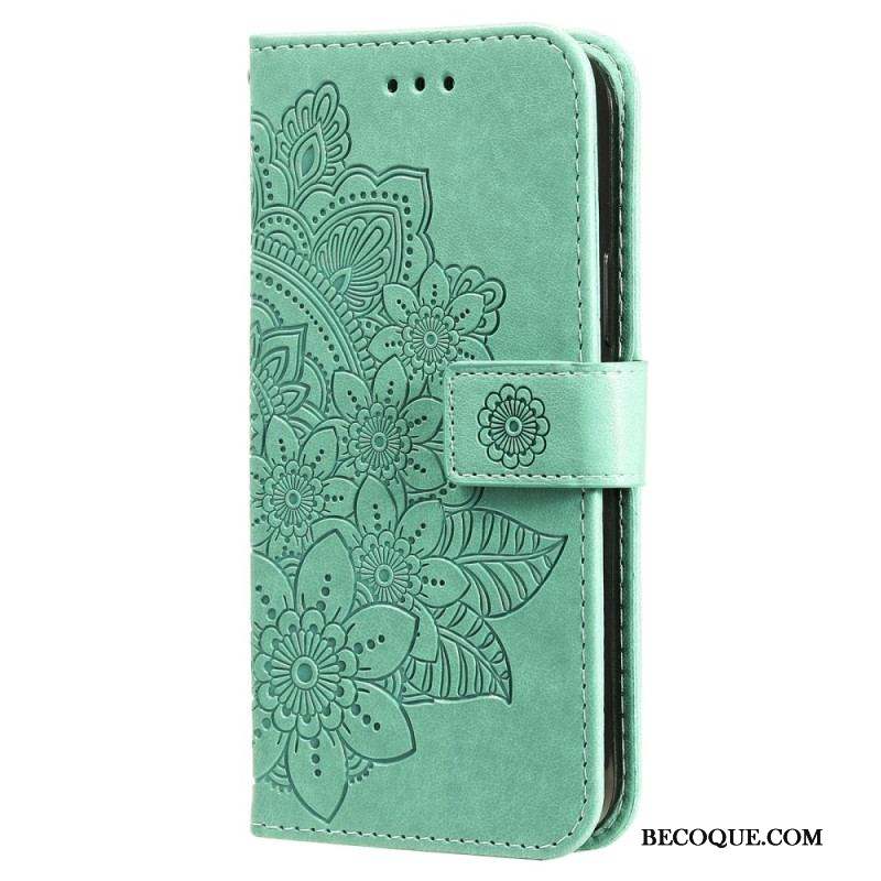 Housse Xiaomi Redmi Note 12 Pro Plus Fleur Mandala à Lanière