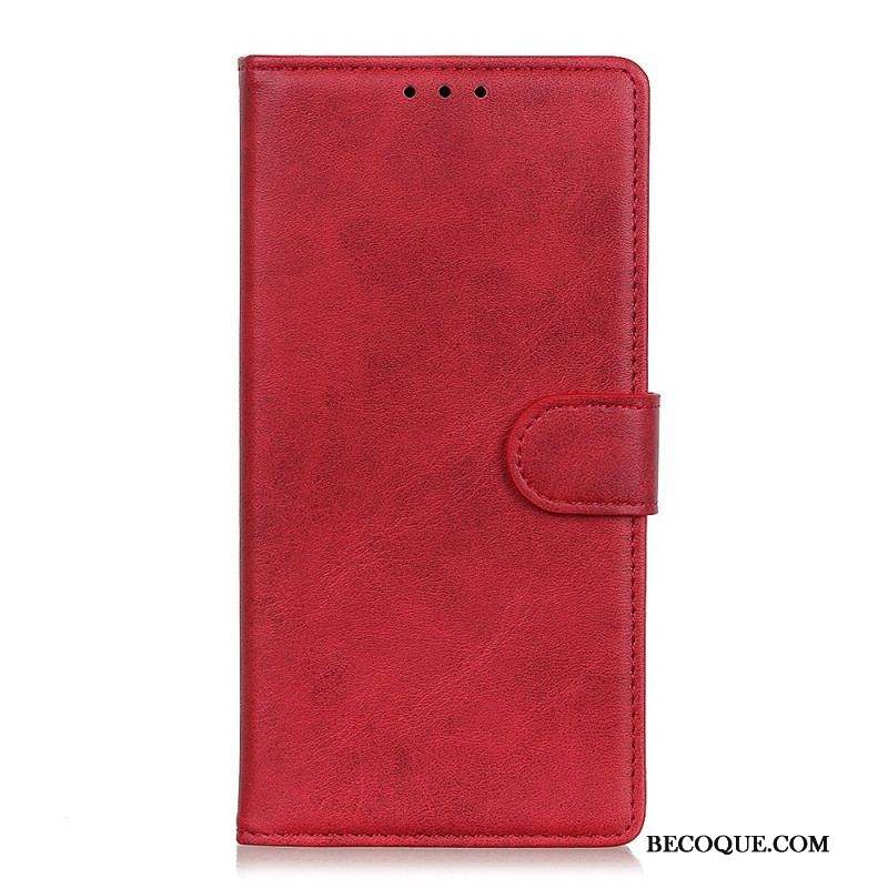 Housse Xiaomi Redmi Note 12 Pro/Poco X5 Pro 5G Simili Cuir Mat