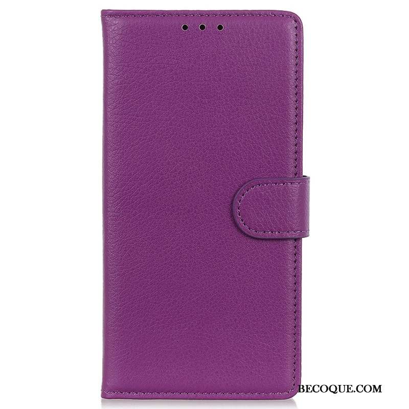 Housse Xiaomi Redmi Note 13 Pro 4G / Poco M6 Pro 4G Simili Cuir Traditionnel