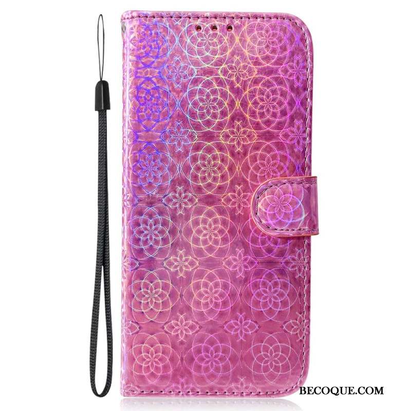 Housse Xiaomi Redmi Note 13 Pro Plus 5G Style Disco à Lanière