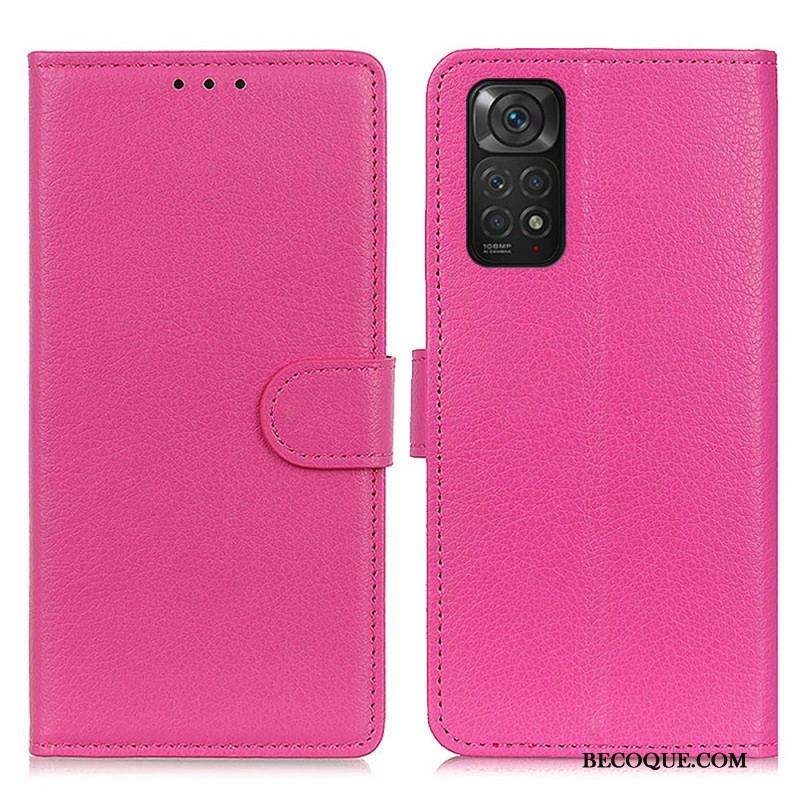 Housse Xiaomi Redmi note 11 / 11s Traditionnellement Litchi