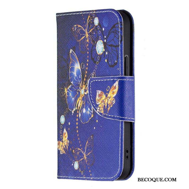 Housse iPhone 13 Mini Papillons Rois