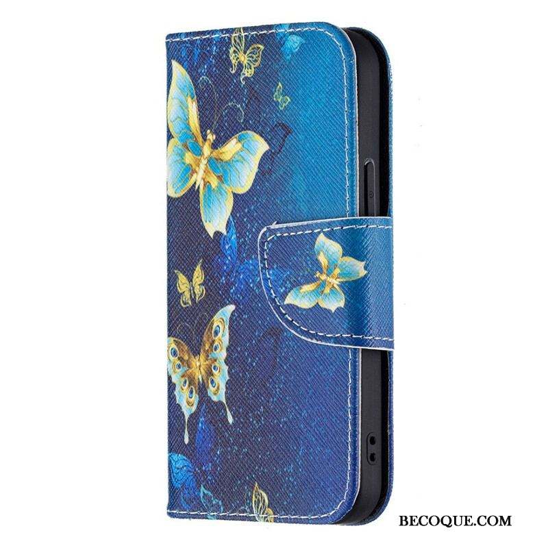 Housse iPhone 13 Mini Papillons Rois