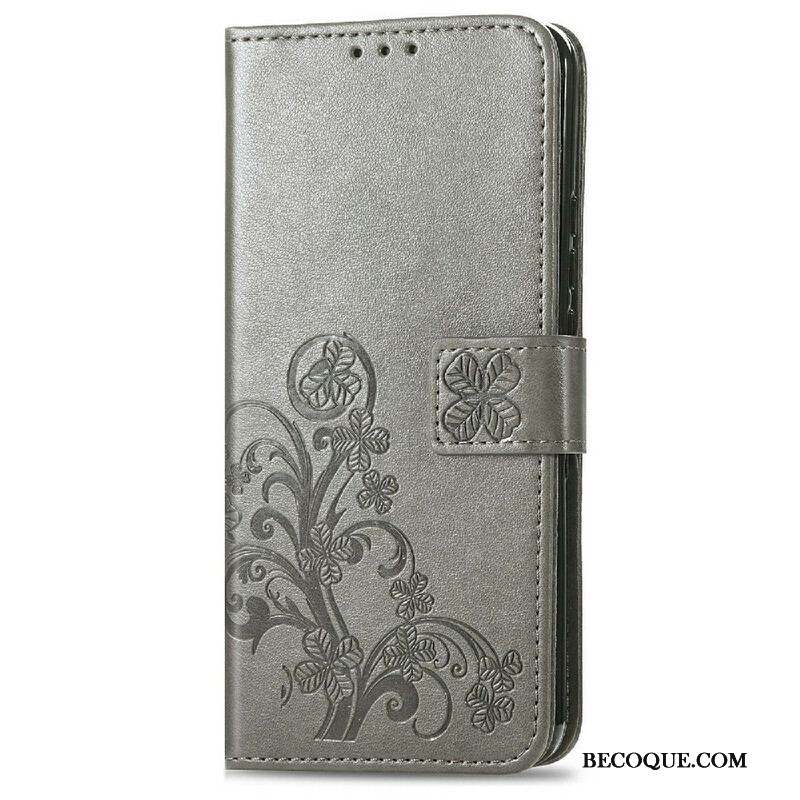 Housse iPhone 13 Mini Papillons et Fleurs à Lanière