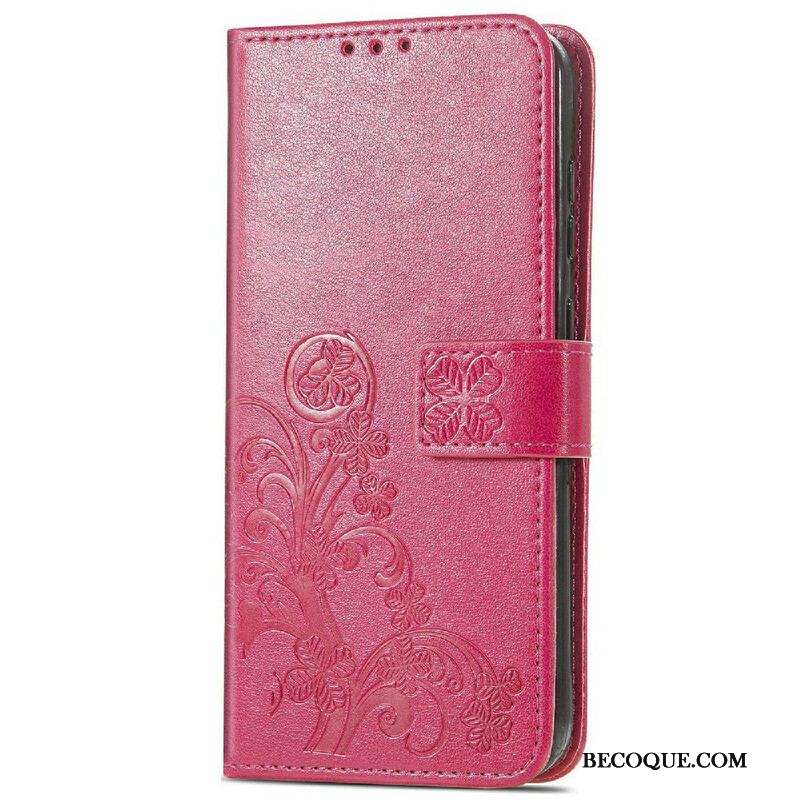 Housse iPhone 13 Mini Papillons et Fleurs à Lanière