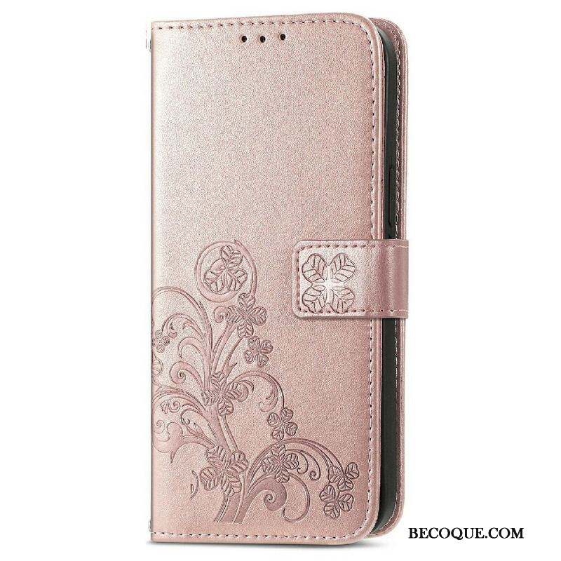 Housse iPhone 13 Mini Papillons et Fleurs à Lanière