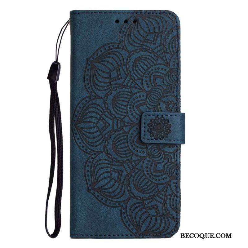 Housse iPhone 14 Plus Mandala avec Lanière