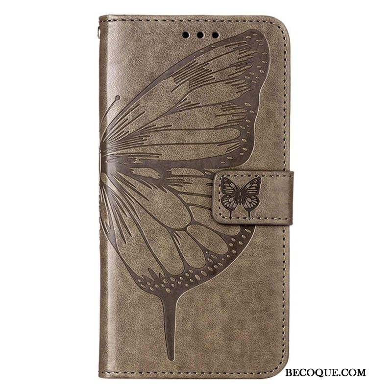 Housse iPhone 14 Pro Max Papillon Baroque à Lanière