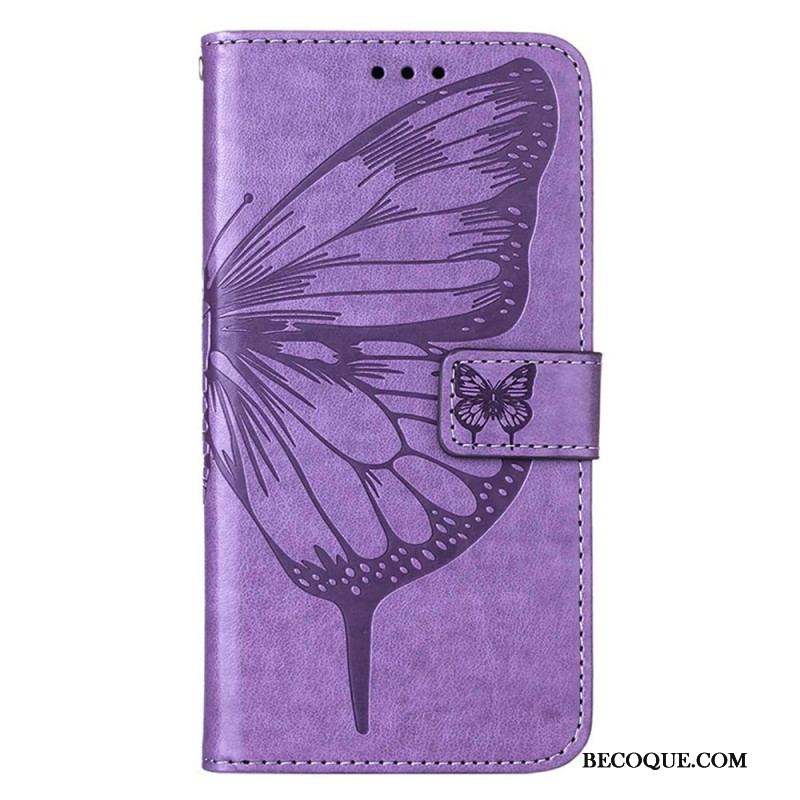 Housse iPhone 14 Pro Max Papillon Baroque à Lanière