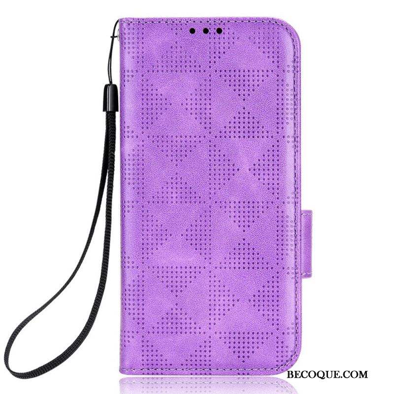 Housse iPhone 14 Triangles avec Lanière