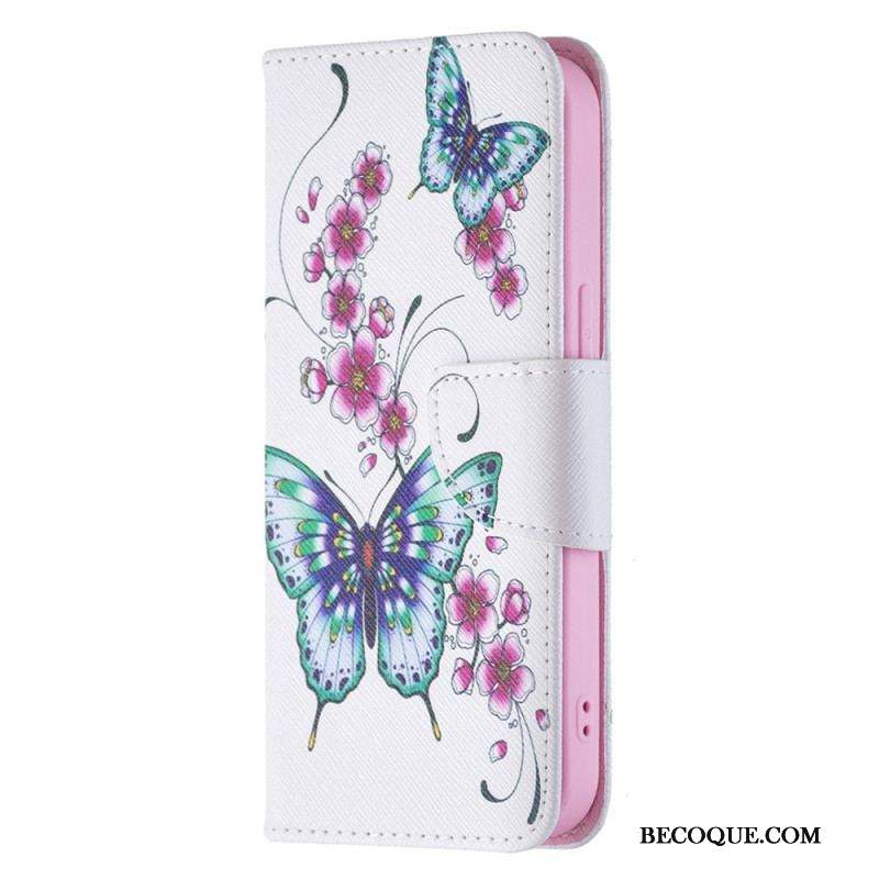 Housse iPhone 15 Papillons en Vol