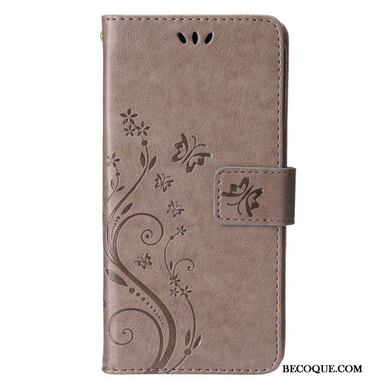 Housse iPhone 15 Plus Fleurs et Papillons