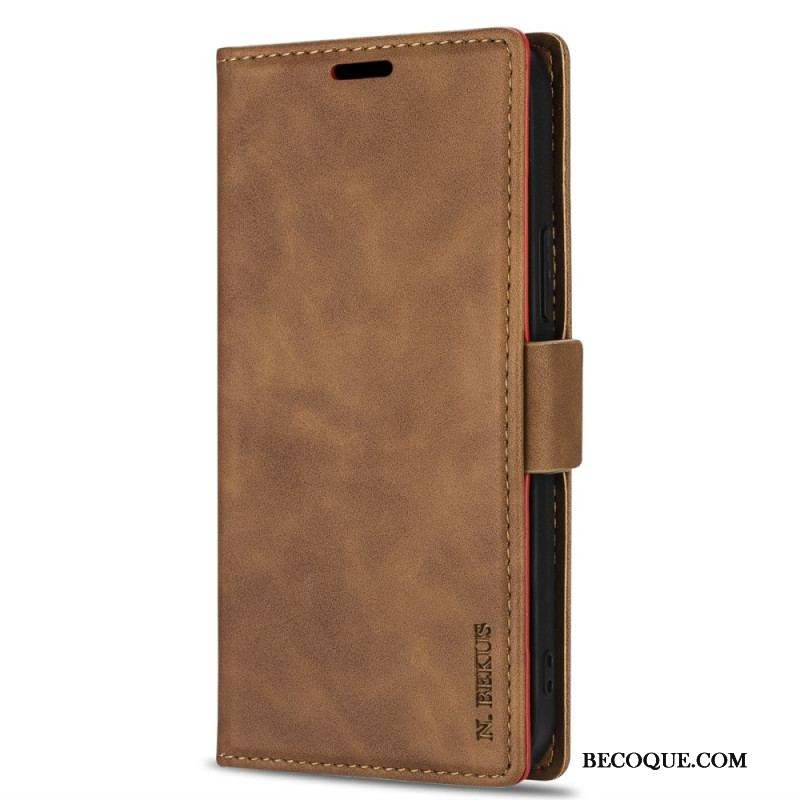 Housse iPhone 15 Plus N.BEKUS Effet Cuir