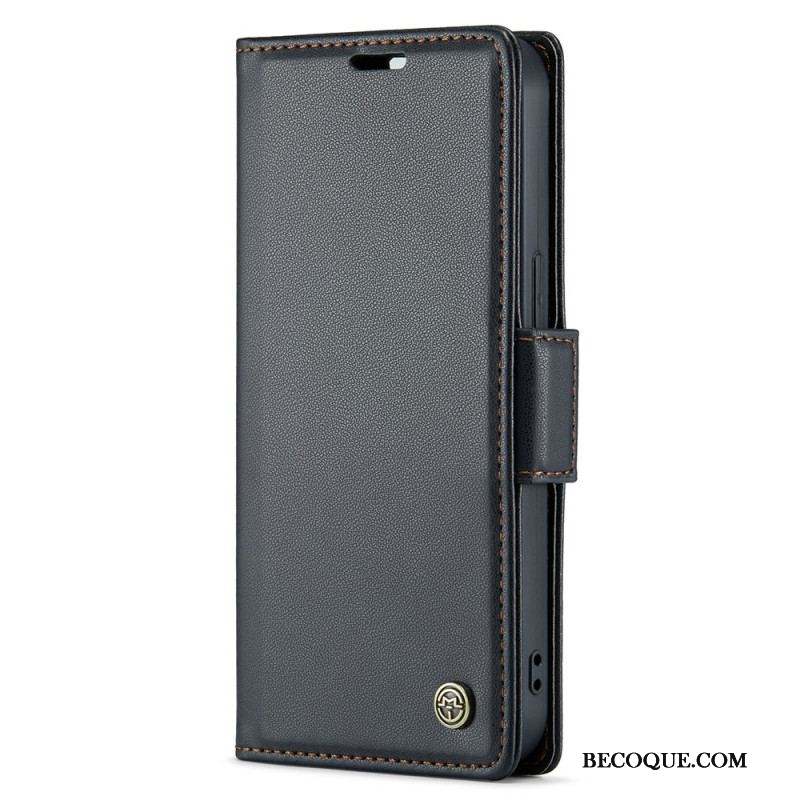 Housse iPhone 15 Plus Style Cuir CASEME