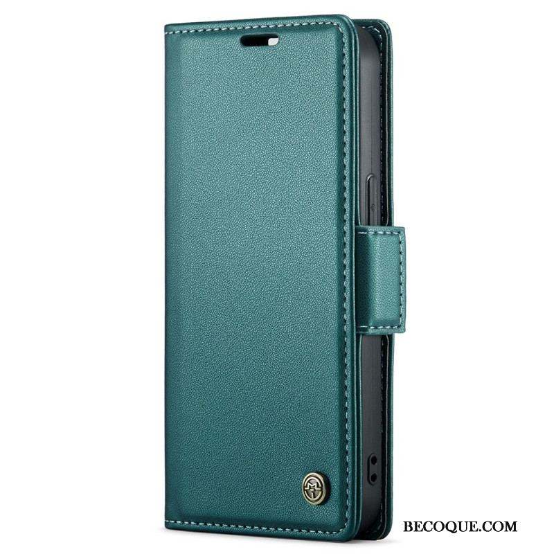 Housse iPhone 15 Plus Style Cuir CASEME