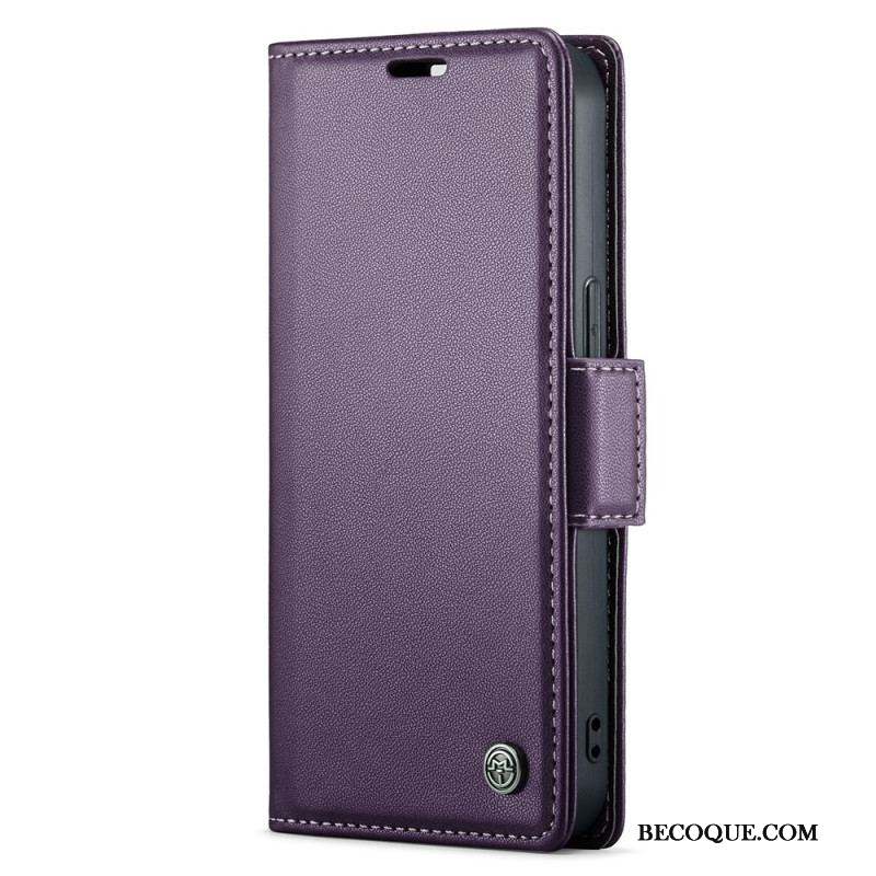 Housse iPhone 15 Plus Style Cuir CASEME