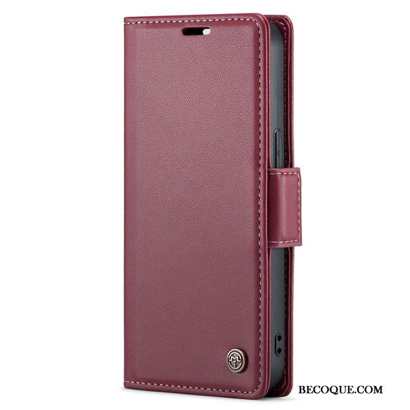 Housse iPhone 15 Plus Style Cuir CASEME