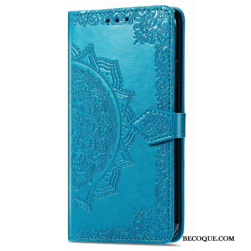 Housse iPhone 15 Pro Max Mandala Baroque à Lanière