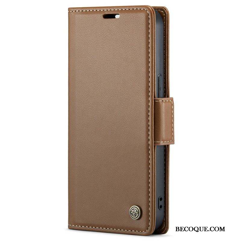 Housse iPhone 15 Style Cuir CASEME