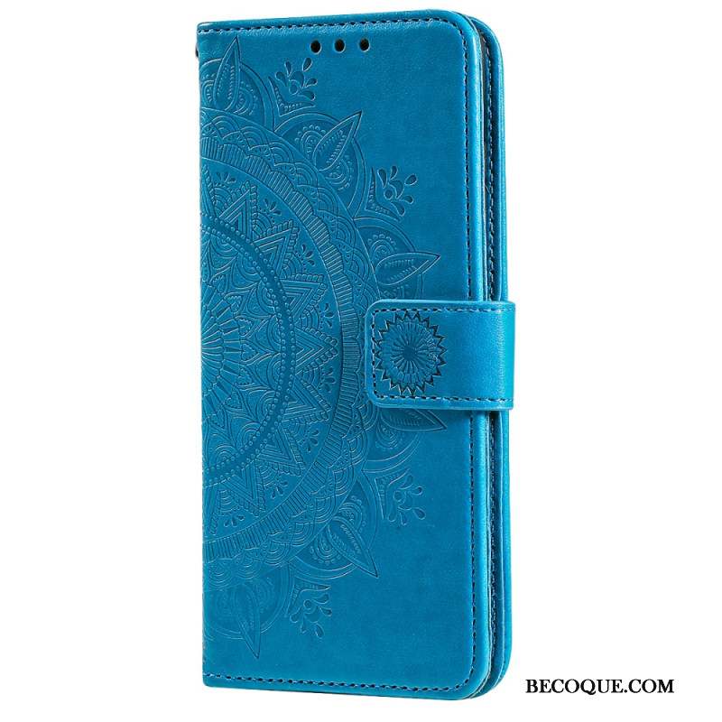 Housse iPhone 16 Pro Mandala Soleil à Lanière