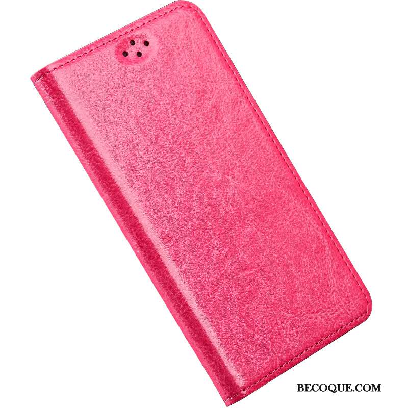 Htc 10 Coque Vin Rouge Incassable Étui Cuir Véritable Protection Simple